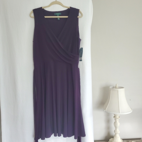 Lauren Ralph Lauren Dresses & Skirts - Lauren Ralph Lauren Sleeveless Dress in purple Raisin Size 16